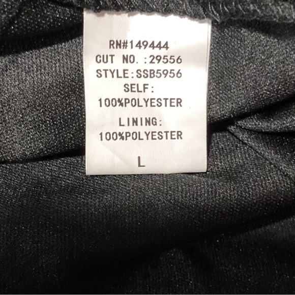 Ember Asymmetrical Handkerchief Black Sequin Midi Skirt - Picture 6 of 8